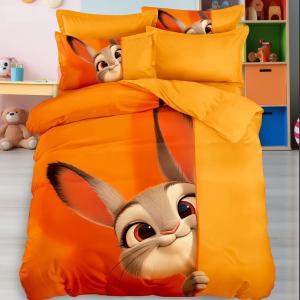 Kids Digital 7D Bedsheet Set - Rabbit Design