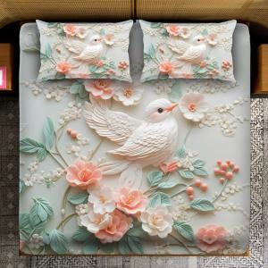 Magical King- 7D Digital Bedsheet Set - Bird 🐦