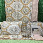 Wink Orange Shade 4 piece of Comforter Set(1 Bedsheet,2 pillow cover,1 comforter)