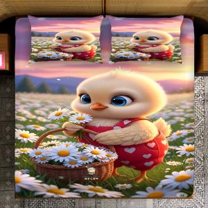 Magical King- 7D Digital Bedsheet Set - Cutie