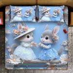 Magical King- 7D Digital Bedsheet Set - Rabbit