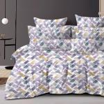 Merino Purple Royal Look Queen Size Bedsheet Set with 2 Pillow Cover