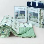 Blessings Green with White floral 4 piece of Comforter Set(1 Bedsheet,2 pillow cover,1 comforter)