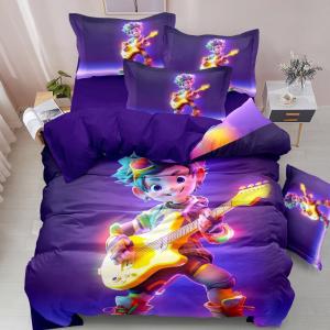 Kids Digital 7D Bedsheet Set - Disco Design