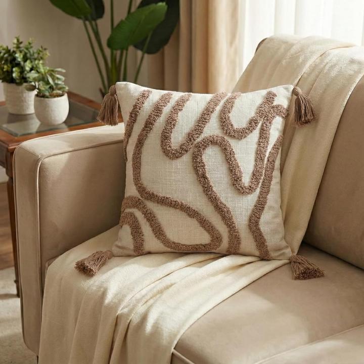 Hand - Stitched Cushion Covers (Size 12*12 inch)- Set of 2 pieces
