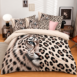 Wild Leopard Luxe VANTARA King Size Premium Bedsheet Set