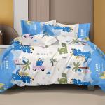 ROSIE – Kids Bedsheet Blue Dino Fun with 2 Pillow Covers