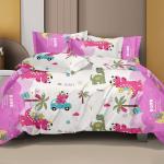 ROSIE – Kids Bedsheet Pink Dino Fun with 2 Pillow Covers