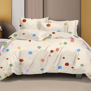 ROSIE – Kids Bedsheet Rainbow Dots with 2 Pillow Covers 🌈