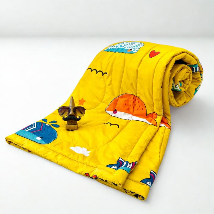 Teens Kids Bed Comforter – Yellow Fish