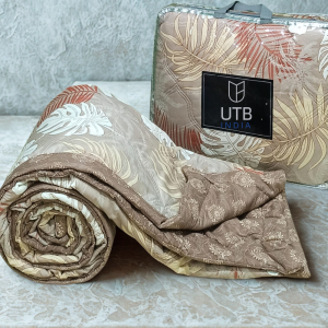 Comfort - Ultrasonic Double Bed AC Comforter-Brown Shade