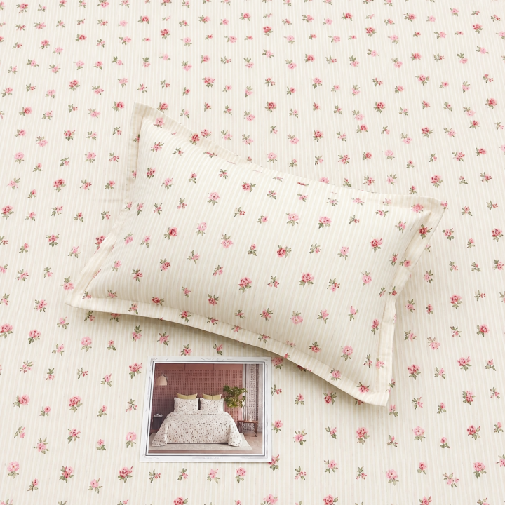 Pluto King  Rose Petal Charm JUMBO KING BEDSHEET SET with Two Set Pillow Covers