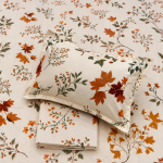 Pluto King Autumn Leaf Beauty JUMBO KING BEDSHEET SET with Two Set Pillow Covers