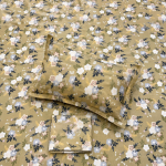 Pluto King Olive Floral Grace JUMBO KING BEDSHEET SET with Two Set Pillow Covers