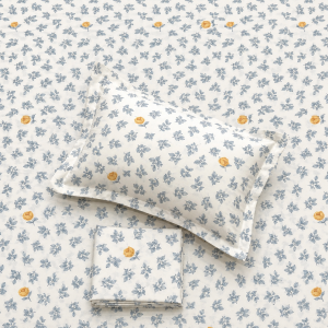 Pluto King  Golden Floral Bliss JUMBO KING BEDSHEET SET with Two Set Pillow Covers