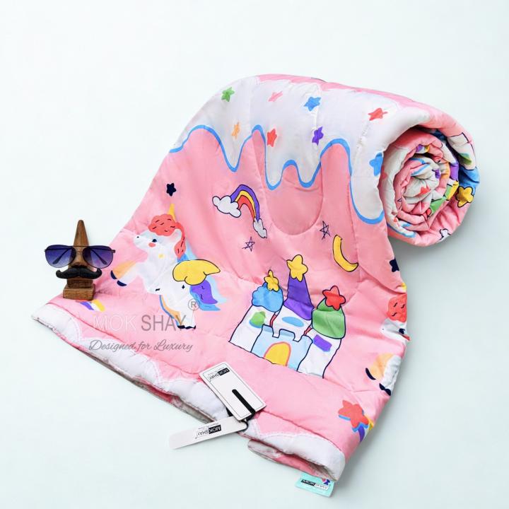 Teens Kids Bed Comforter – Pink Unicorn