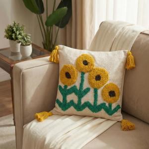 Hand - Stitched Cushion Covers (Size 12*12 inch)- Set of 2 pieces