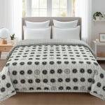 CLOUDY COZY Ultrasonic Double Bed AC Comforter - Black with Grey
