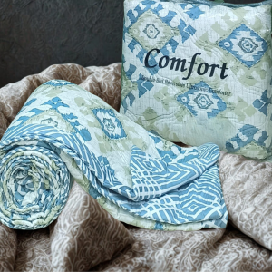 Comfort - Ultrasonic Double Bed AC Comforter-Blue Designs