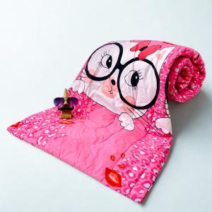 Teens Kids Bed Comforter – Pink Cat