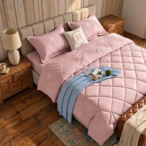 Blush Rose Luxury Cinderella King Size 108×108 Comforter Set