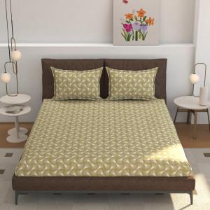 Zircon King Elastic Fitted Bedsheet Golden Wave