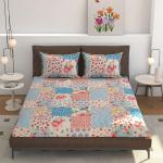 Zircon King Elastic Fitted Bedsheet Cottage Patchwork