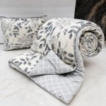 Silver Leaf Elegance Comforter