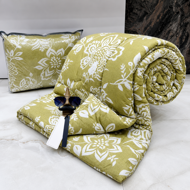 Olive Bloom Comforter 🌼